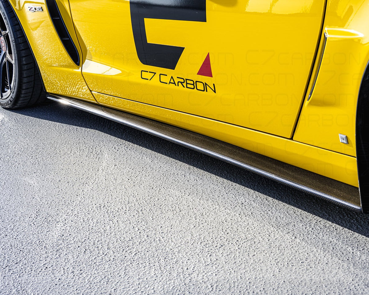Corvette C6 | ZR1 Extended Side Skirts With Mudflaps image 1