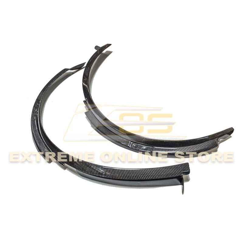Chevrolet Corvette C7 DRY CARBON FIBER Front Fender Flares Wheel Trim image 2