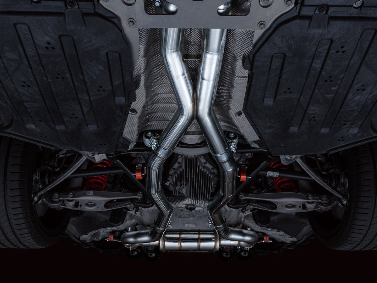 AWE SwitchPath Catback Exhaust for BMW G8X M3/M4 - Diamond Black Tips image 3