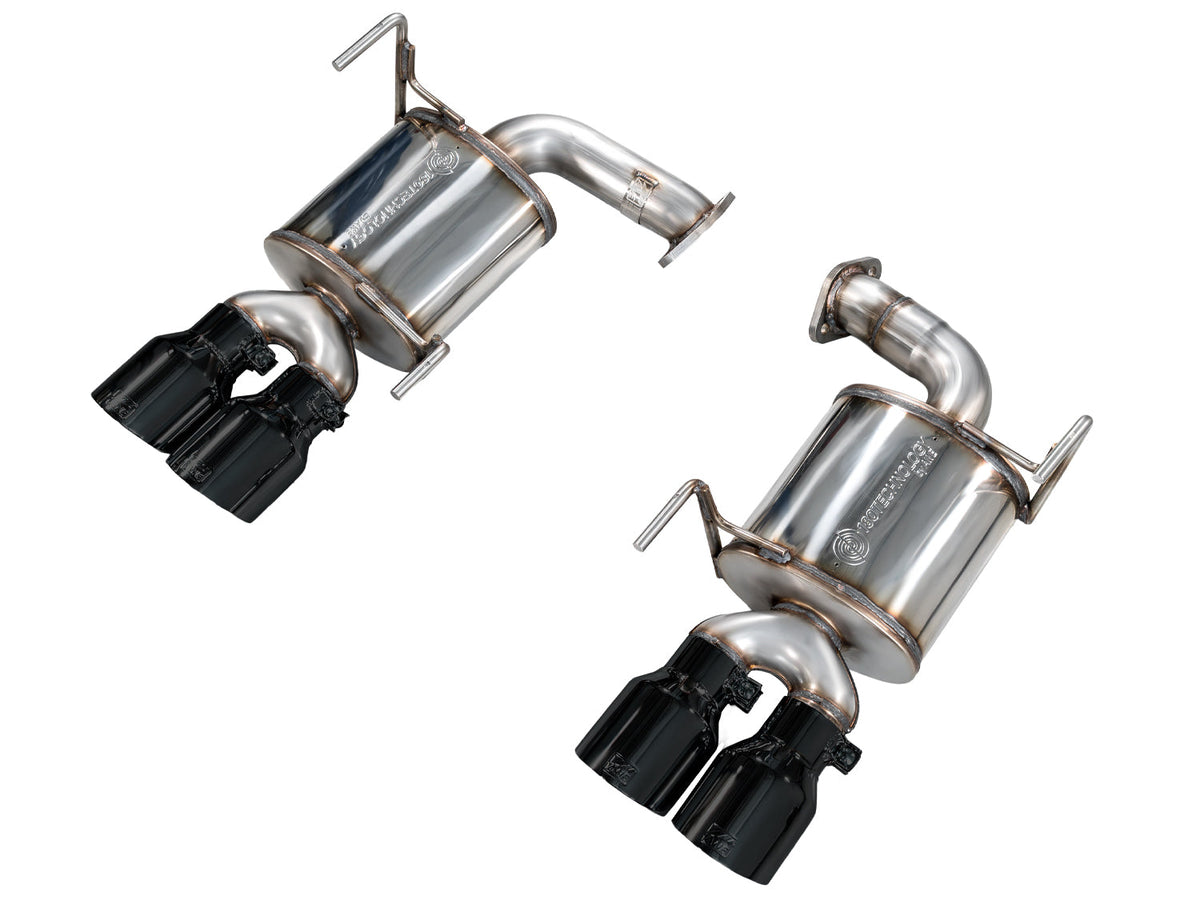 AWE Touring Edition Axleback Exhaust for VB Subaru WRX - Diamond Black Tips image 1