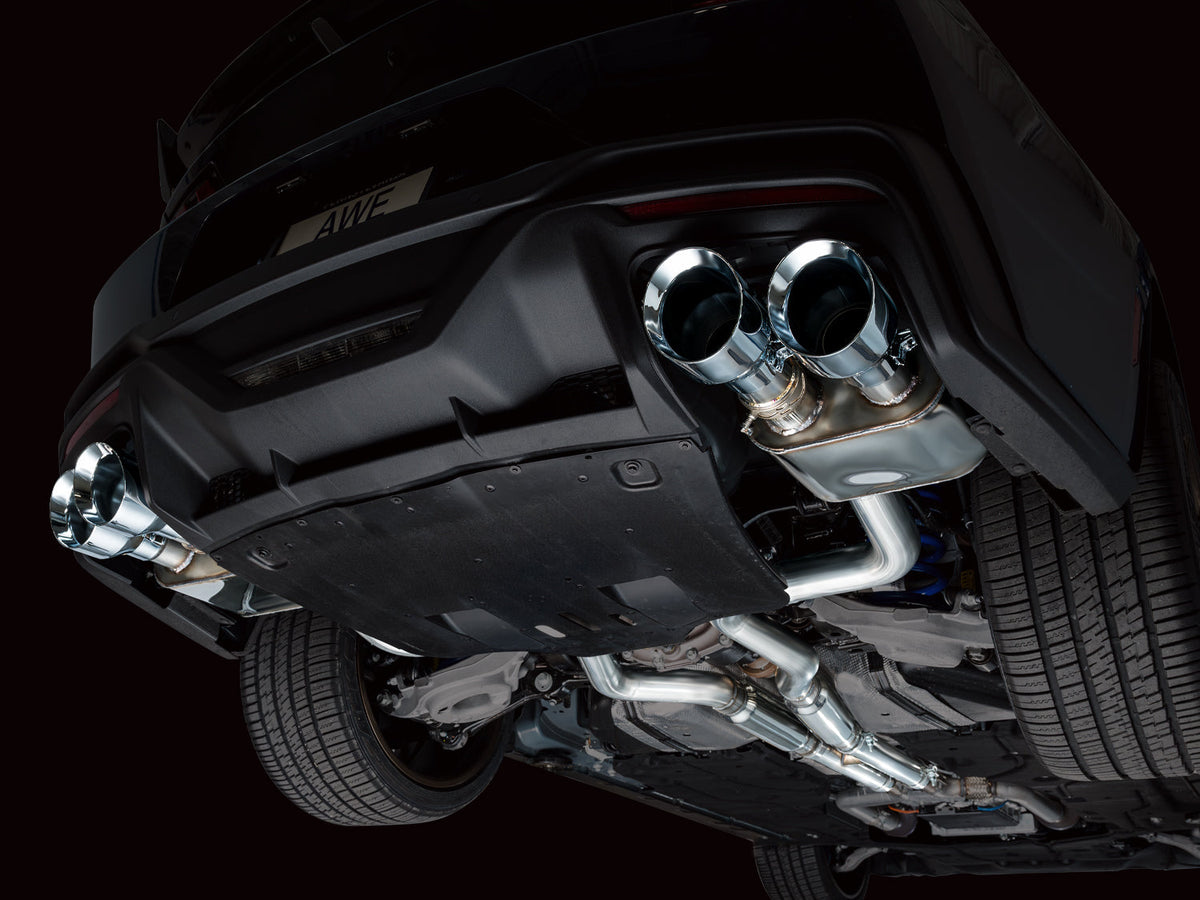 AWE SwitchPath™ Exhaust for S650 Ford Mustang Dark Horse - Quad Chrome Silver Tips image 3