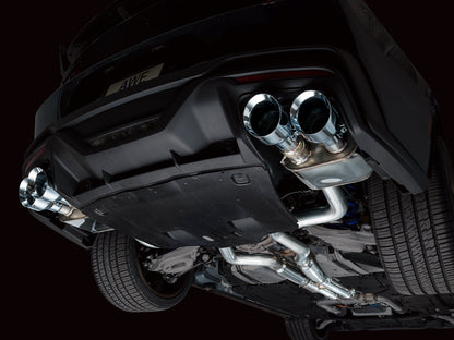 AWE SwitchPath™ Exhaust for S650 Ford Mustang Dark Horse - Quad Chrome Silver Tips image 3