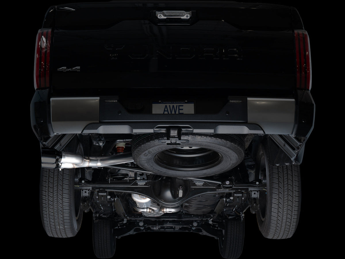 AWE 0FG Exhaust for 3rd Gen Toyota Tundra - Dual Diamond Black Tips image 8