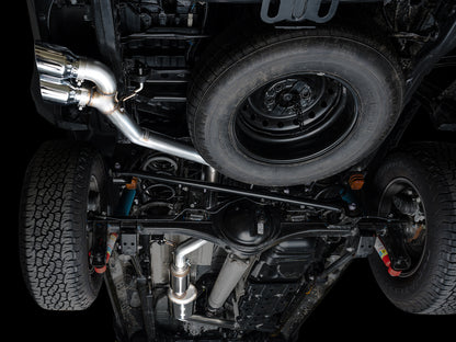 AWE 0FG Exhaust for 4th Gen Toyota Tacoma - Dual Chrome Silver Tips image 8