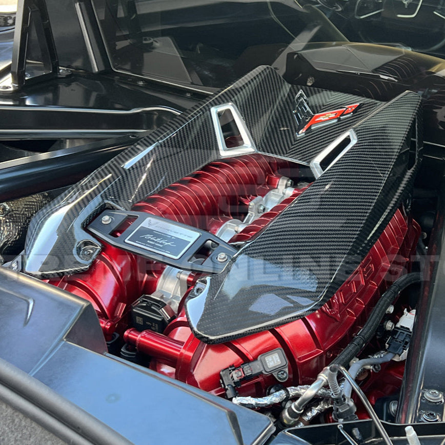 Chevrolet Corvette C8 Z06 DRY CARBON FIBER Engine Cover image 20