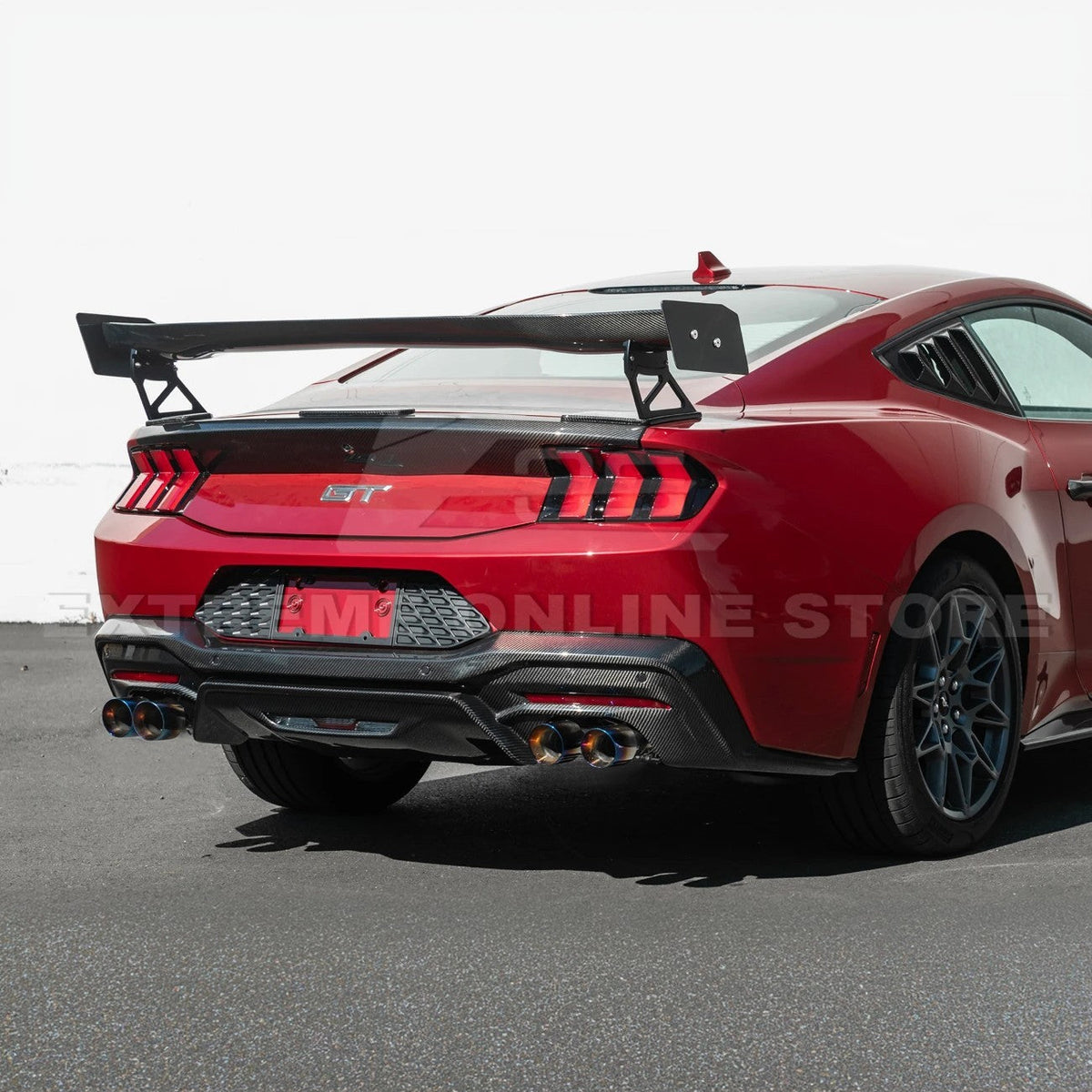 2024+ Ford Mustang V2 Package Carbon Fiber Rear Bumper Diffuser image 52