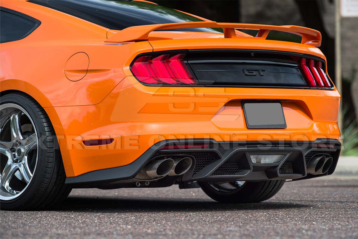 2018-22 Ford Mustang GT500 Rear Bumper Quad Tips Diffuser image 4