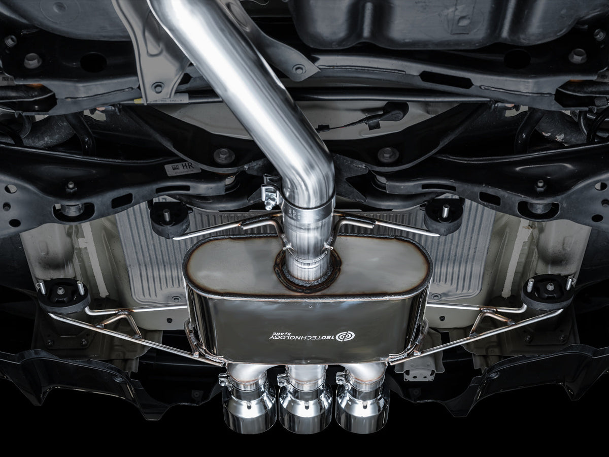 AWE Touring Edition Exhaust for DE5 Integra Type-S - Triple Chrome Silver Tips image 3