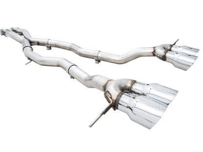 AWE Track Edition Catback Exhaust for BMW G8X M3/M4 - Chrome Silver Tips image 9