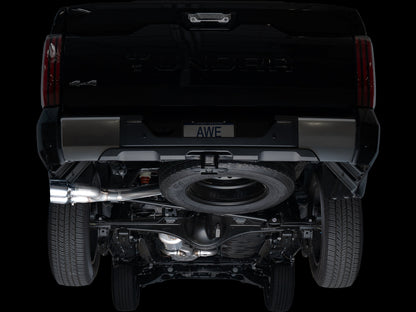 AWE 0FG Exhaust for 3rd Gen Toyota Tundra - Dual Chrome Silver Tips image 8