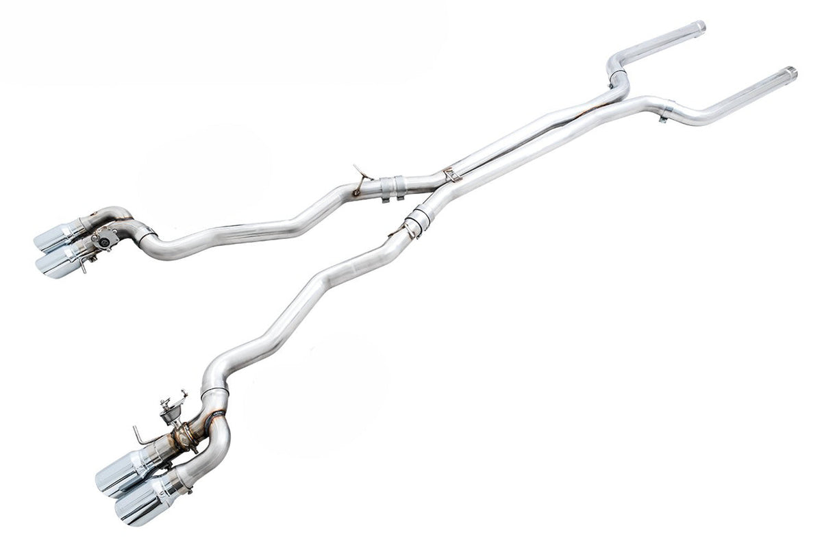 AWE SwitchPath™ Catback Exhaust for BMW F90 M5 - Chrome Silver Tips image 1