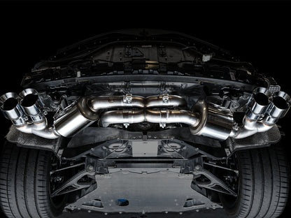 AWE Touring Edition Exhaust for C8 Corvette -- Chrome Silver Tips image 10