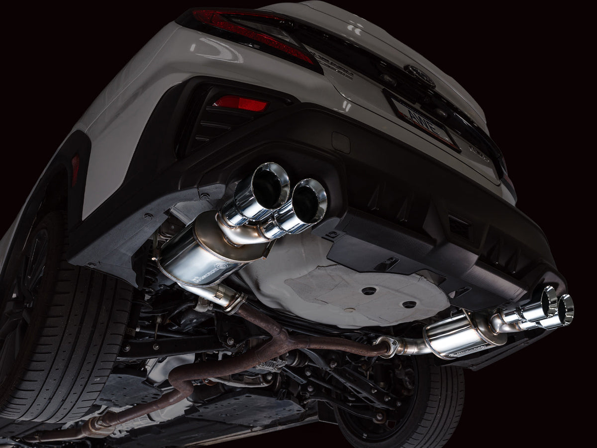 AWE Touring Edition Axleback Exhaust for VB Subaru WRX - Chrome Silver Tips image 6