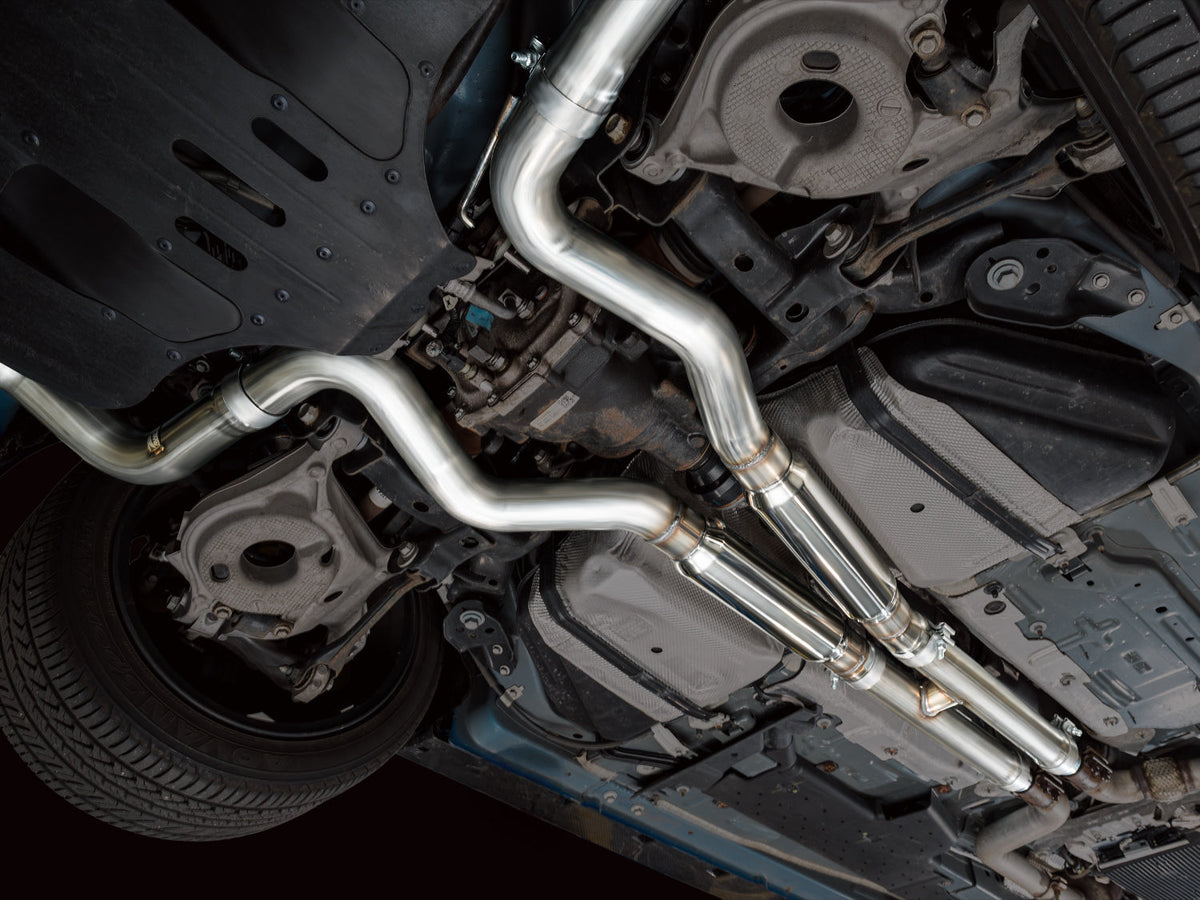 AWE SwitchPath™ Exhaust for Ford Mustang S550 Mach1 - Quad Chrome Silver Tip image 8