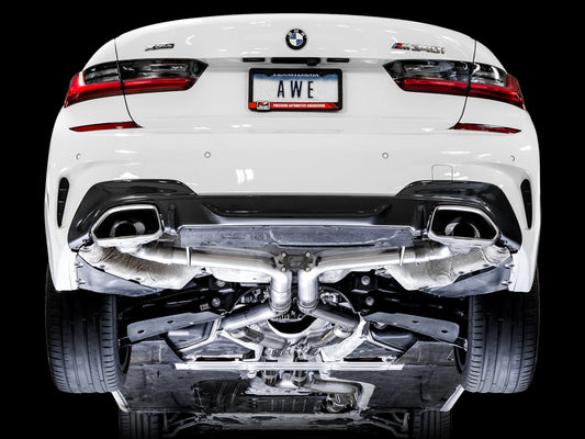 AWE Track Edition Exhaust for G2X M340i / M440i - OE Tips image 2