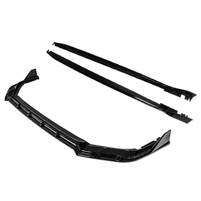 2022-24 Honda Civic Front Bumper Lip Splitter Side Skirts image 1