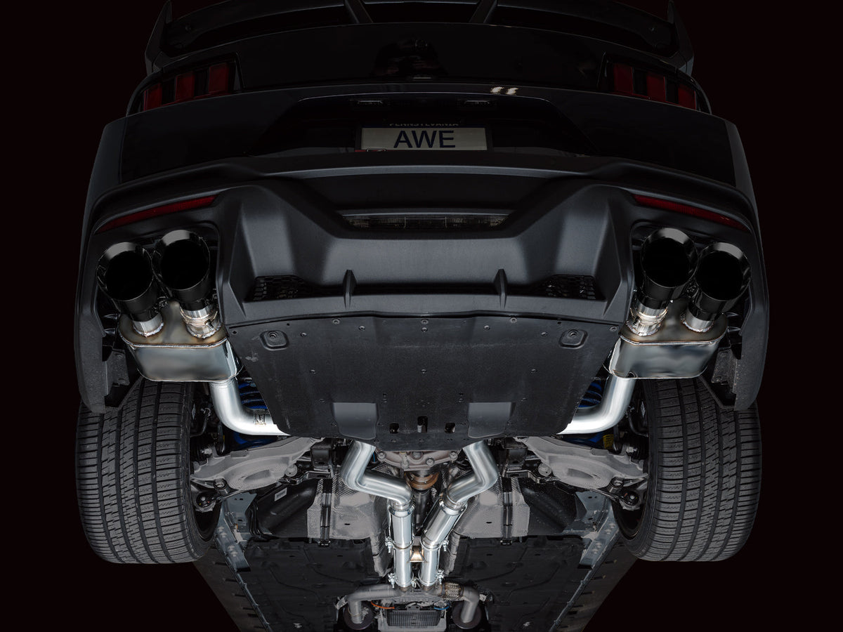 AWE SwitchPath™ Exhaust for S650 Ford Mustang Dark Horse - Quad Diamond Black Tips image 10