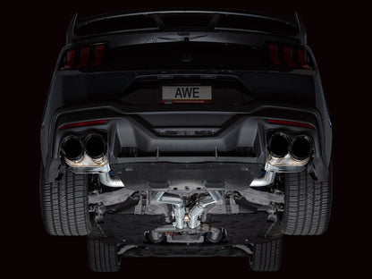 AWE SwitchPath™ Exhaust for S650 Ford Mustang Dark Horse - Quad Diamond Black Tips image 9