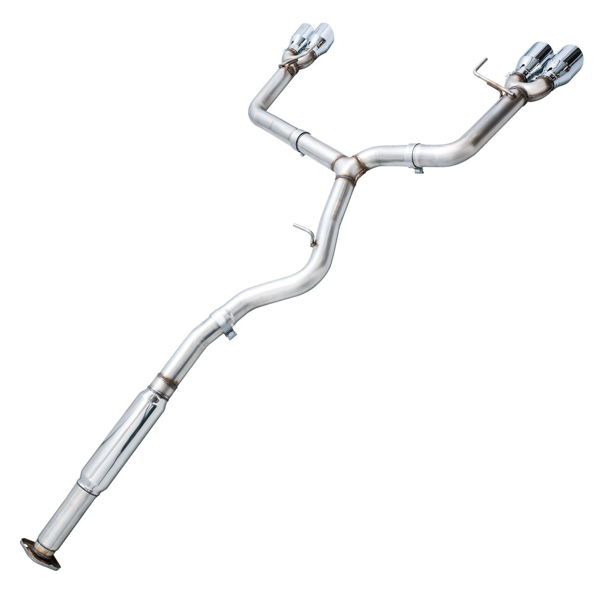 AWE Track Edition Exhaust for VA / GV WRX / STI Sedan - Chrome Silver Quad Tips (102mm) image 5