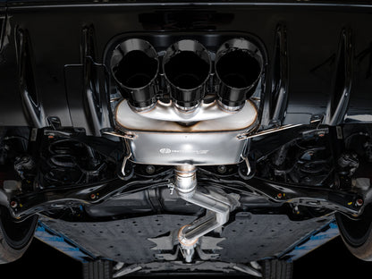 AWE Touring Edition Exhaust for FL5 Civic Type R - Triple Diamond Black Tips image 5