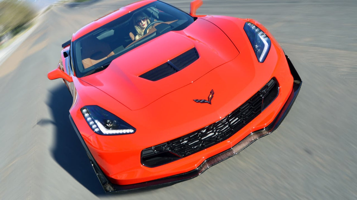 Corvette C7 Z07 Style Front Splitter Winglets image 1
