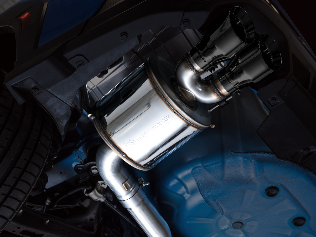 AWE Touring Edition Exhaust for VB Subaru WRX - Diamond Black Tips image 10