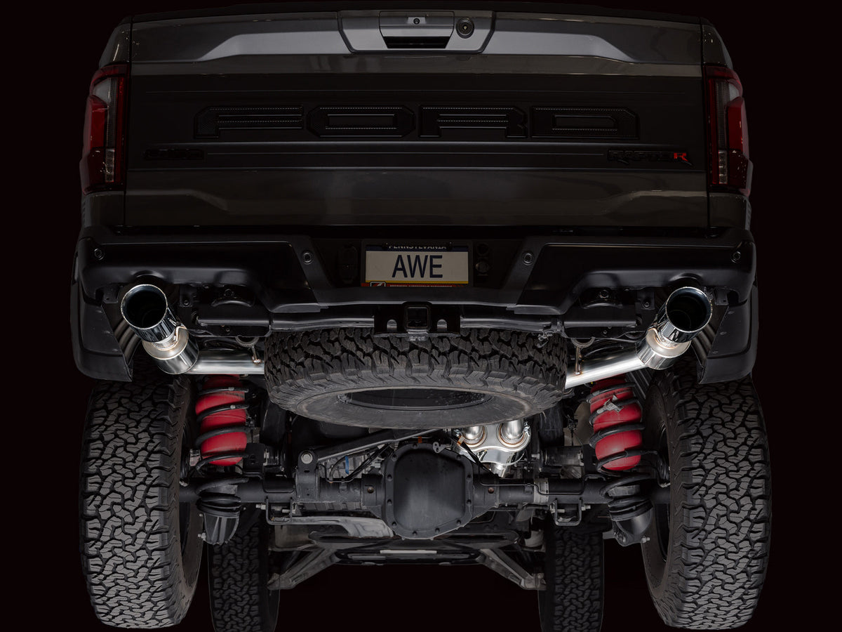 AWE SwitchPath™ Exhaust for Gen 3 Raptor R - Chrome Silver Tips image 9