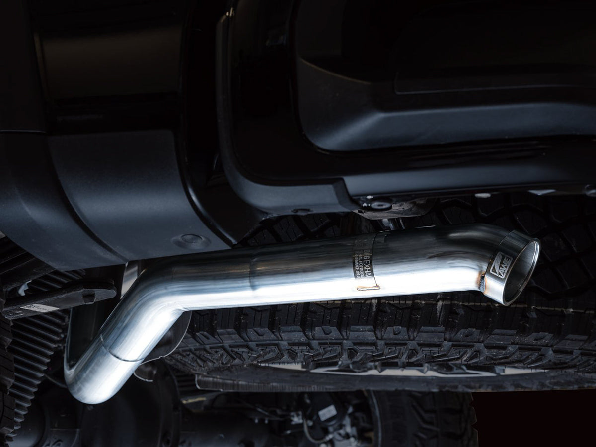 AWE 0FG Catback Exhaust for Silverado ZR2/Sierra AT4X - Dual Bashguard (no tips) image 7