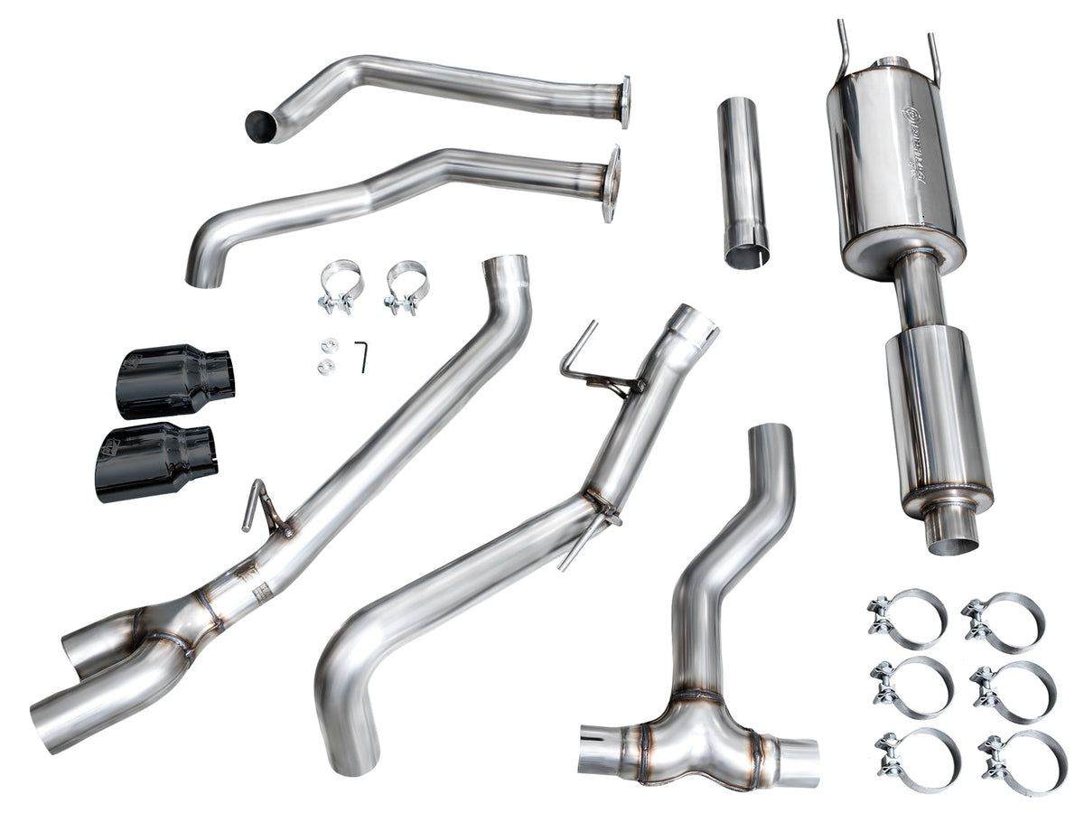 AWE 0FG Exhaust for 3rd Gen Toyota Tundra - Dual Diamond Black Tips image 15
