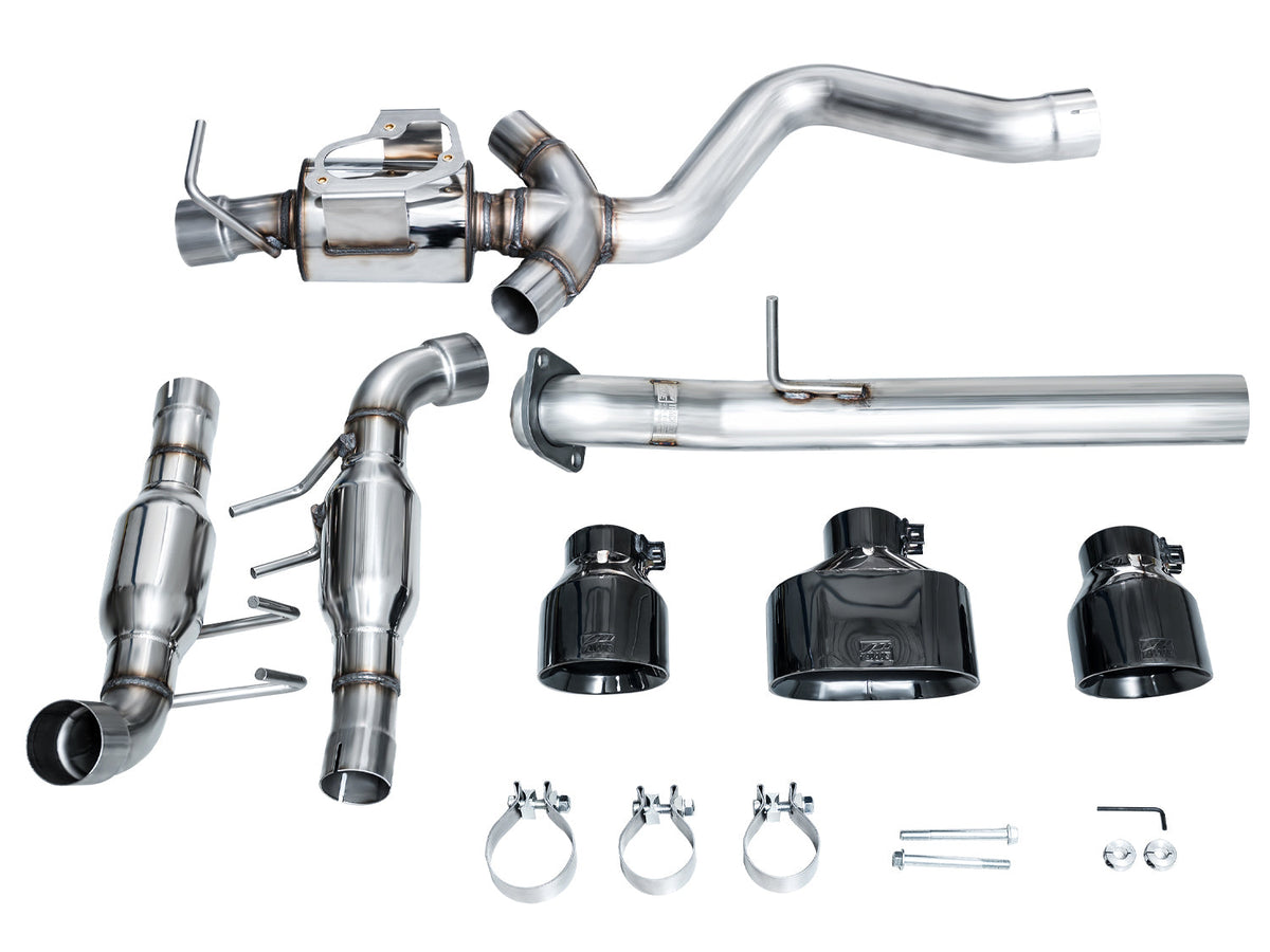 AWE Track Edition Exhaust for GR Corolla - Diamond Black Tips image 20