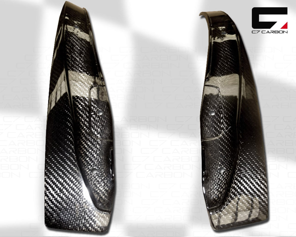 Rear Fender Front Mudflaps | Corvette C6 Z06/GS/ZR1 (2006-2013) | Carbon Fiber ZR1 Style image 2
