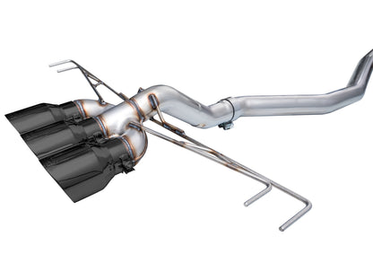 AWE Track Edition Exhaust for FL5 Civic Type R - Triple Diamond Black Tips image 27