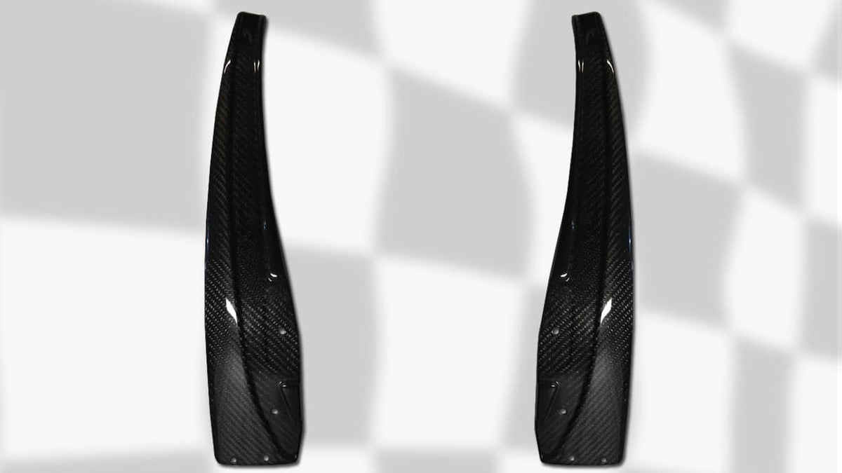 ZR1 Style Rear Mudflaps | Corvette C6 Base (2005-2013) | For OEM Side Skirts image 1