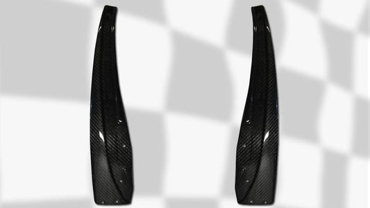 ZR1 Style Rear Mudflaps | Corvette C6 Base (2005-2013) | For OEM Side Skirts image 1