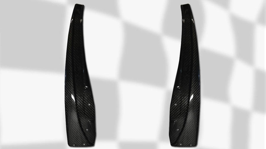 ZR1 Style Rear Mudflaps | Corvette C6 Base (2005-2013) | For OEM Side Skirts image 1