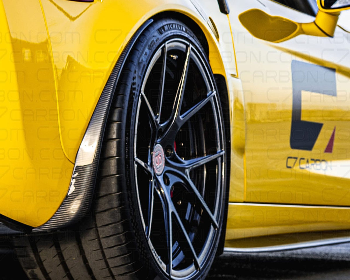 Rear Mudflaps | Corvette C6 Z06/GS/ZR1 (2006-2013) | Carbon Fiber Rear Protection image 2