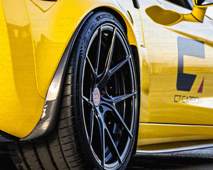 Rear Mudflaps | Corvette C6 Z06/GS/ZR1 (2006-2013) | Carbon Fiber Rear Protection image 2