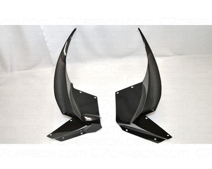 Front Fender Rear Mudflaps | Corvette C6 Z06/GS/ZR1 (2006-2013) | Carbon Fiber ZR1 Style image 4