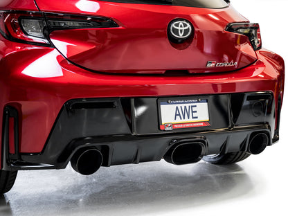 AWE Track Edition Exhaust for GR Corolla - Diamond Black Tips image 12