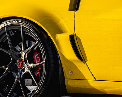ZR1 Style Rear Mudflaps | Corvette C6 Z06/GS/ZR1 (2006-2013) | For Extended Side Skirts image 2