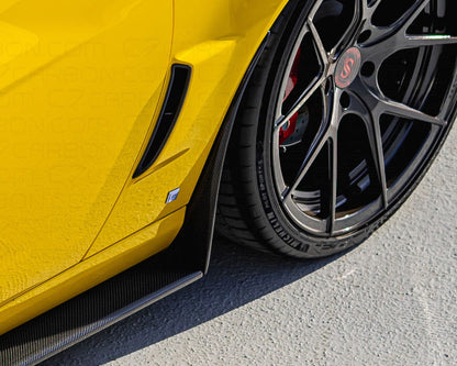 ZR1 Style Rear Mudflaps | Corvette C6 Z06/GS/ZR1 (2006-2013) | For Extended Side Skirts image 3