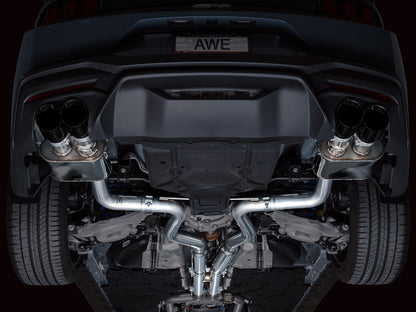 AWE SwitchPath™ Exhaust for S650 Ford Mustang GT Fastback - Quad Diamond Black Tips image 11