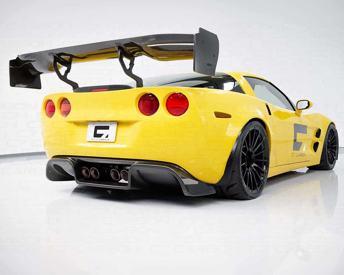 Victory Chassis Mounted Rear Spoiler | Corvette C6 (2005-2013) | High Downforce Carbon Fiber Wing image 1