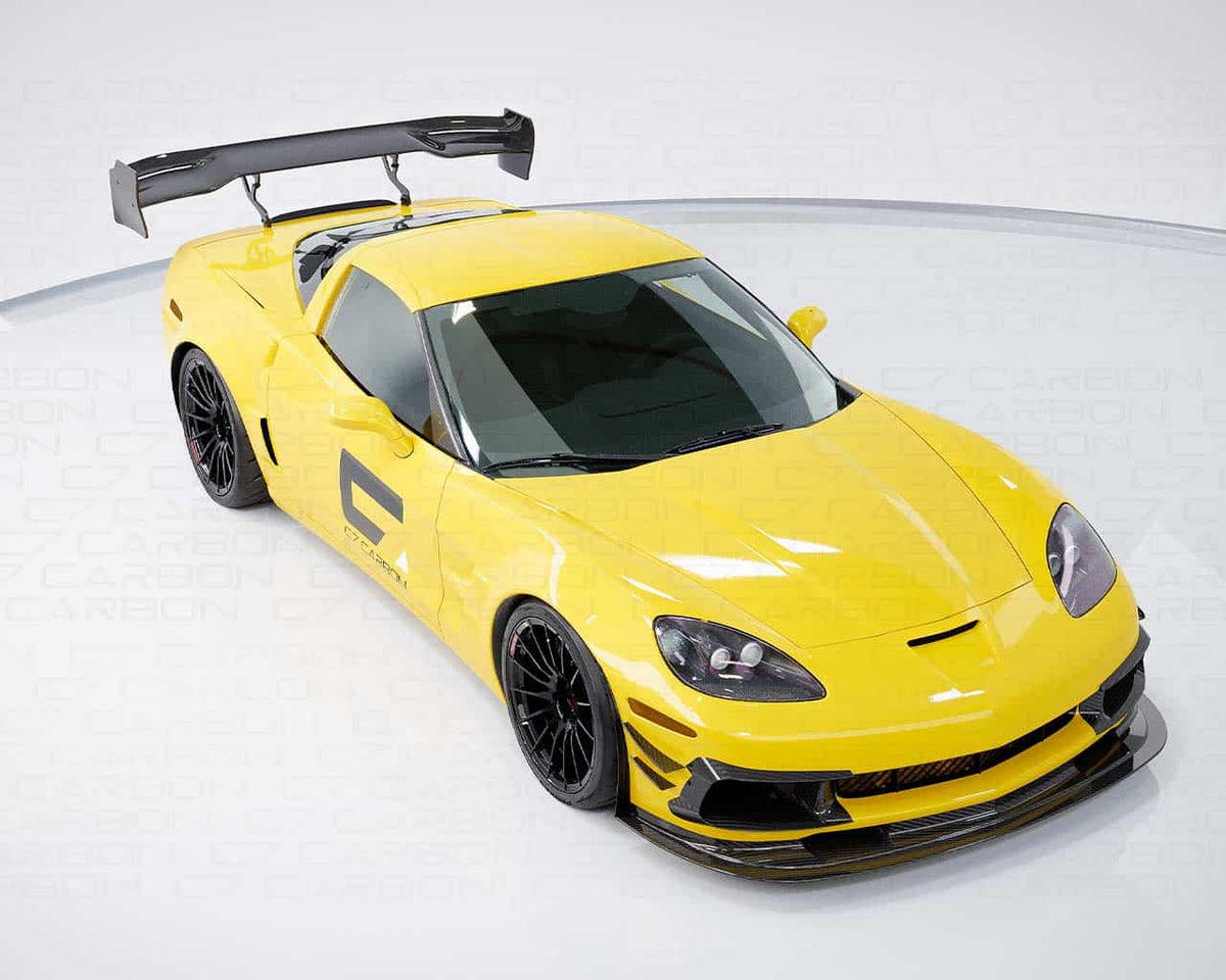 Victory Chassis Mounted Rear Spoiler | Corvette C6 (2005-2013) | High Downforce Carbon Fiber Wing image 2