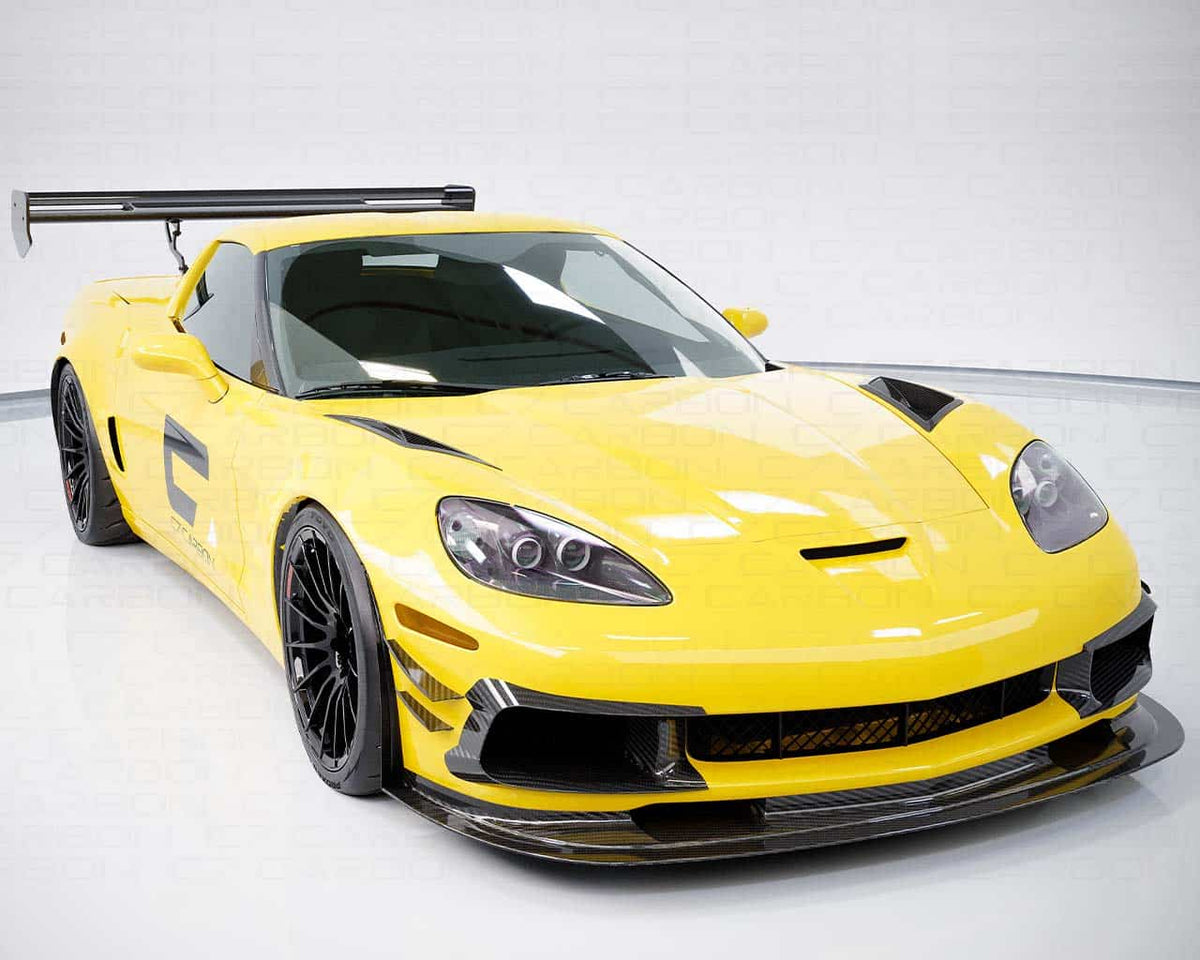 Daytona Chassis Mounted Rear Spoiler | Corvette C6 (2005-2013) | Carbon Fiber High-Downforce Wing image 4