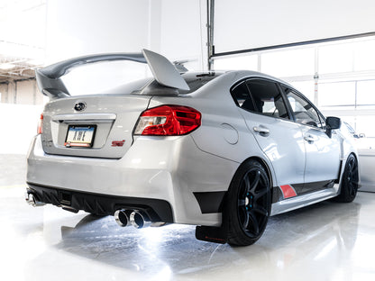 AWE Touring Edition Exhaust for VA STI / GV WRX / GV STI Sedan - Chrome Silver Quad Tips (102mm) image 2