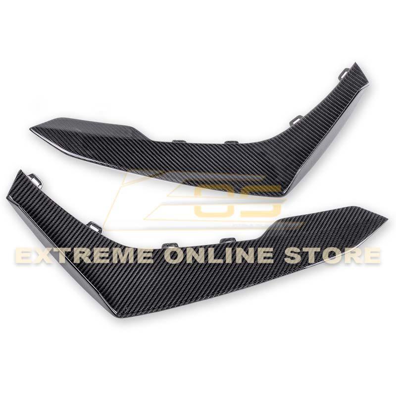 2019-24 Camaro ZL1 1LE Dry Cabon Fiber Front Air Duct Bezels & Canard Dive Planes image 9