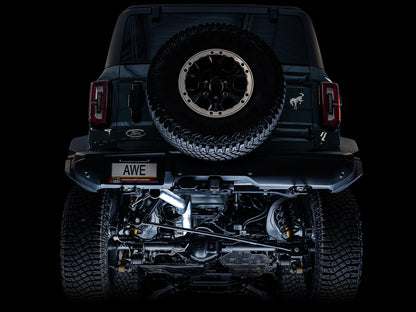 AWE 0FG Catback Exhaust for Ford Bronco with BashGuard™ - no tips image 3