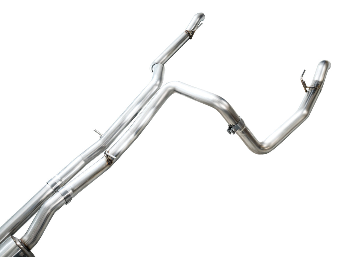AWE 0FG Catback Split Rear Exit Exhaust for 4th Gen Silverado/Sierra 1500 6.2L (with bumper cutouts) - OE Tips image 8