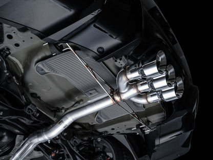 AWE Track Edition Exhaust for DE5 Integra Type-S - Triple Chrome Silver Tips image 2